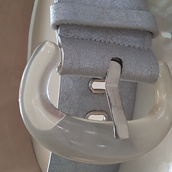 Chico's Accessories - Vintage Chico's Genuine Leather, Metallic Belt, 42 inches long